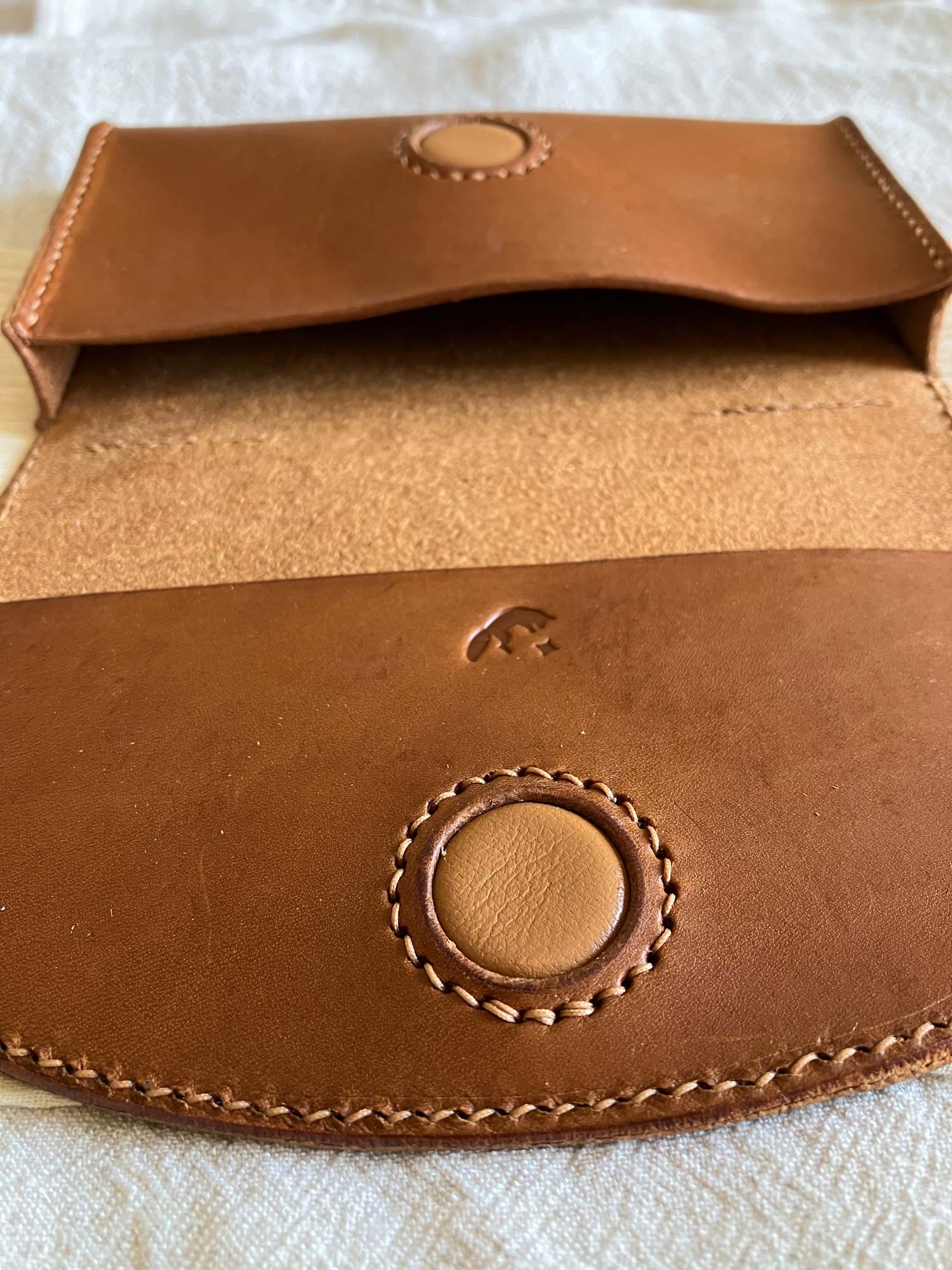 Horizontal Leather Belt Pouch